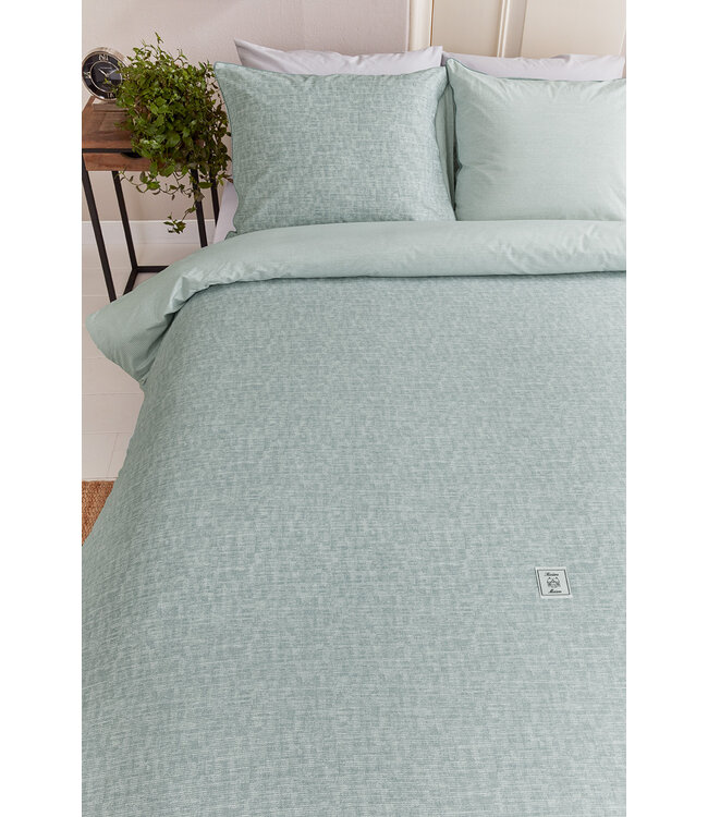 Riviéra Maison Isle of Wight Dekbedovertrek green 240x200/220 cm