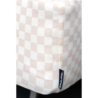 Snurk Snurk Check Beige hoeslaken