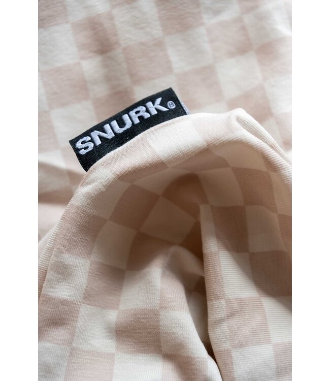 Snurk Check Beige hoeslaken