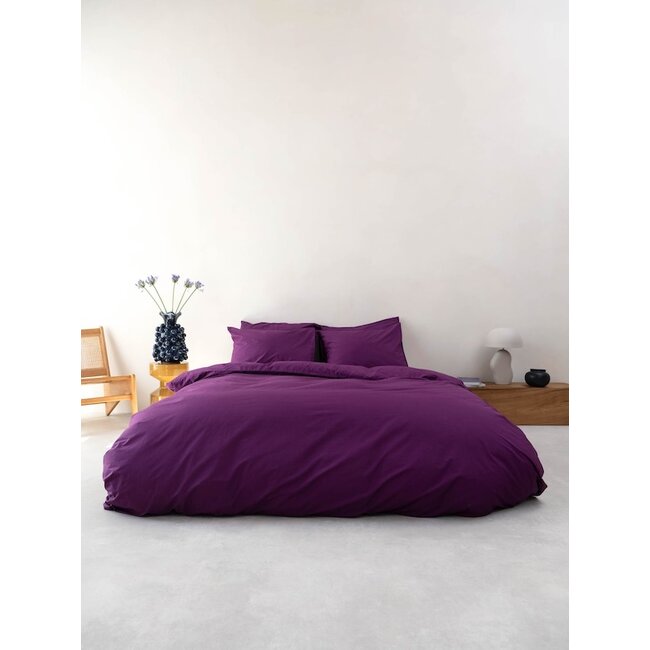 Snurk Plum Purple dekbedovertrek