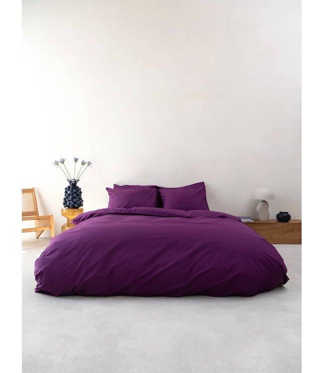 Snurk Plum Purple dekbedovertrek