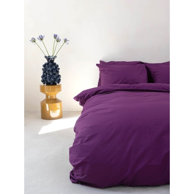 Snurk Plum Purple dekbedovertrek