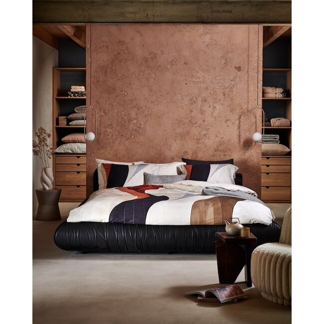 Vandyck Curva cream tan dekbedovertrek