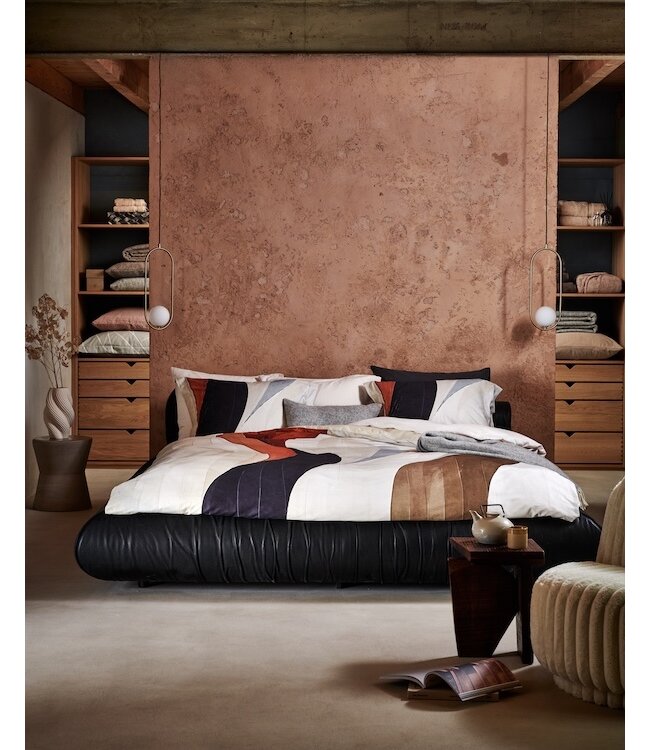 Vandyck Curva cream tan dekbedovertrek