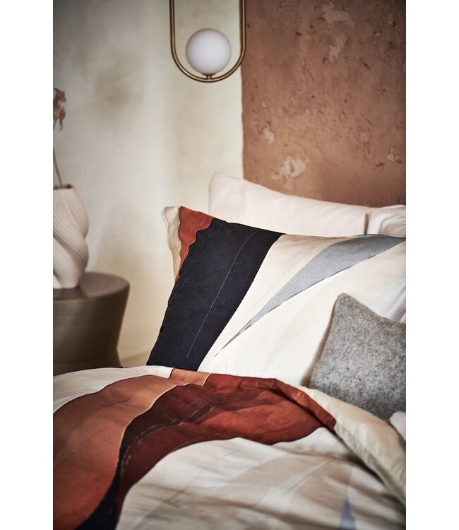 Vandyck Curva cream tan dekbedovertrek