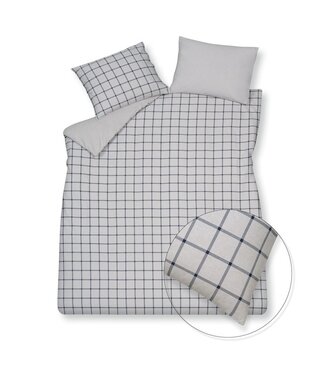 Vandyck Vandyck Flanel Dundee blue ink dekbedovertrek Vandyck Vandyck Flanel Dundee blue ink dekbedovertrek