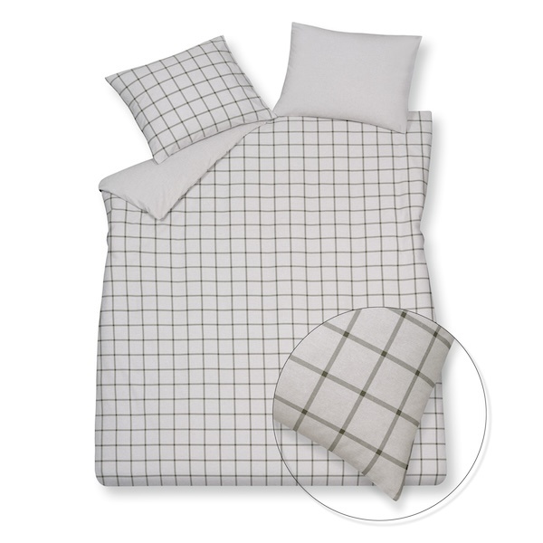 Vandyck Flanel Dundee thyme dekbedovertrek