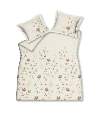 Vandyck Vandyck Fleurine cream tan dekbedovertrek