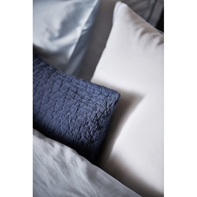 Vandyck Purity 87 Uni Satin dusty blue dekbedovertrek