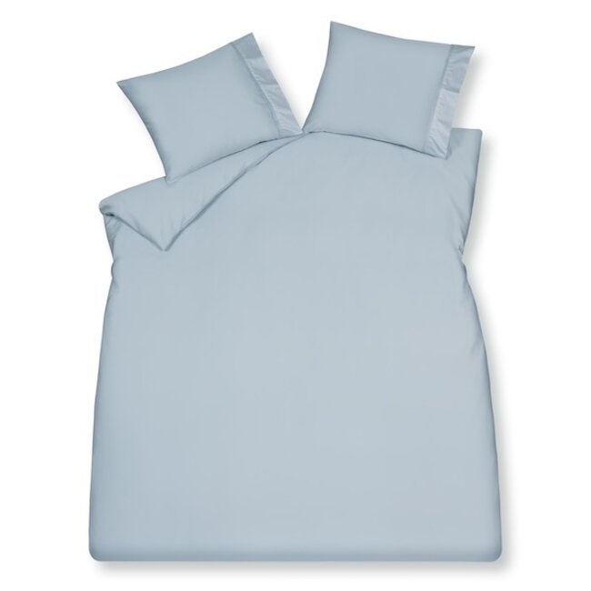 Vandyck Purity 87 Uni Satin dusty blue dekbedovertrek