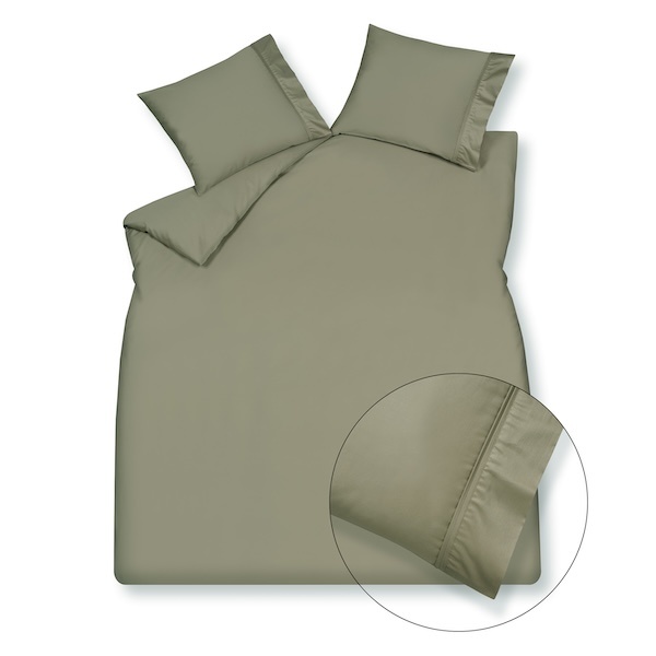 Vandyck Purity 87 Uni Satin thyme dekbedovertrek