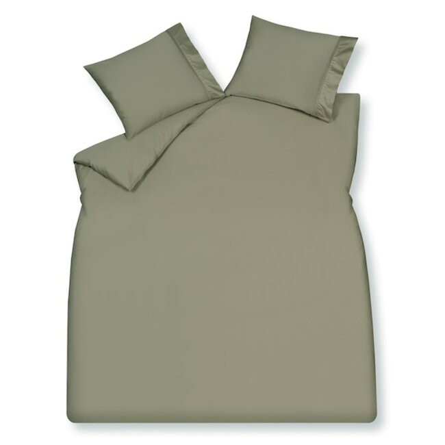 Vandyck Purity 87 Uni Satin thyme dekbedovertrek