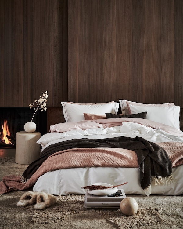 Vandyck Purity Napels rosewood dekbedovertrek