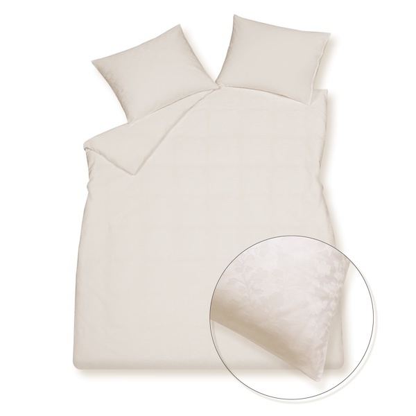Vandyck Purity Ravenna cream tan dekbedovertrek
