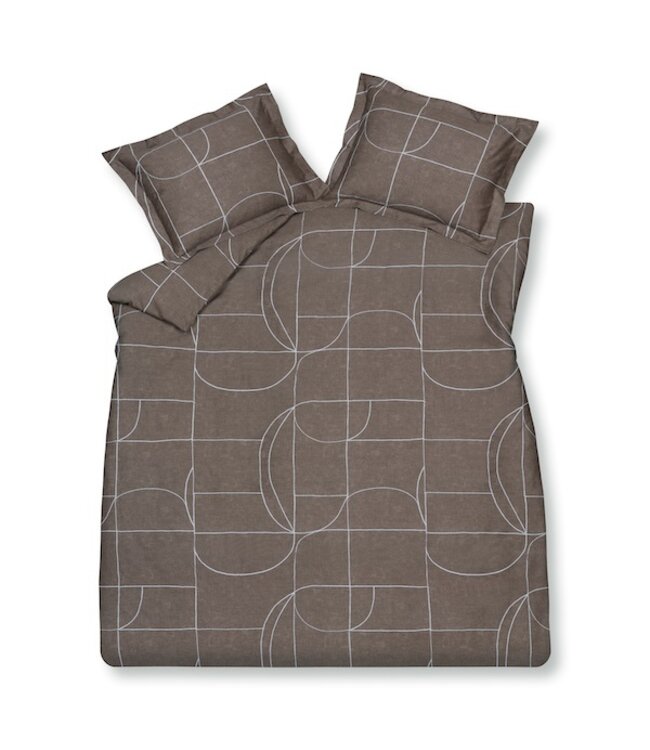 Vandyck Puzzle espresso dekbedovertrek