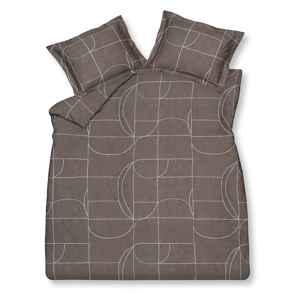 Vandyck Puzzle espresso dekbedovertrek