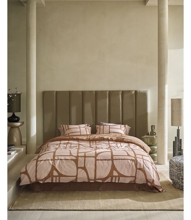 vtwonen Bold Shapes Zachtroze dekbedovertrek