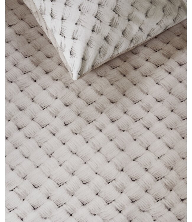 Rivièra Maison Woven Wool Naturel dekbedovertrek