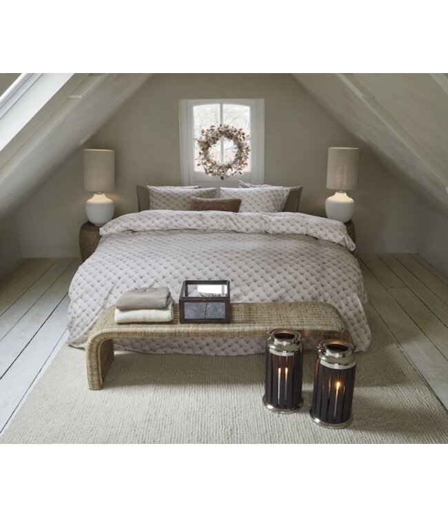 Rivièra Maison Woven Wool Naturel dekbedovertrek