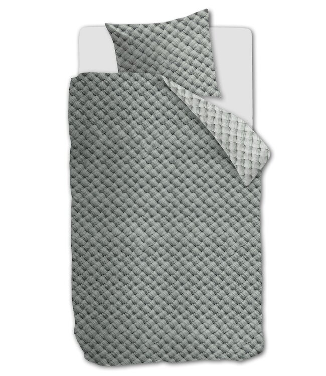 Rivièra Maison Woven Wool Groen dekbedovertrek