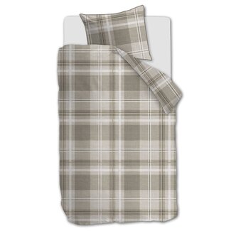Rivièra Maison Rivièra Maison Tartan Check Zand dekbedovertrek
