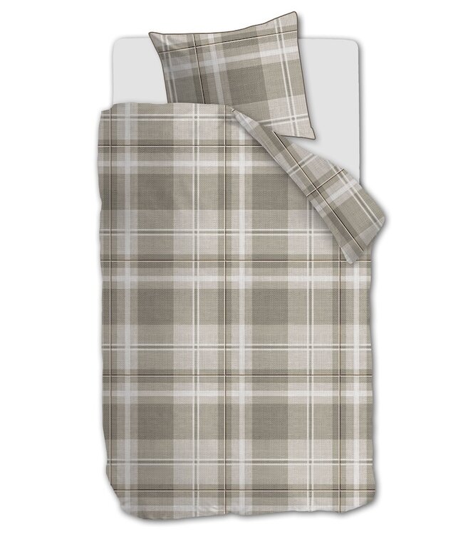 Rivièra Maison Tartan Check Zand dekbedovertrek
