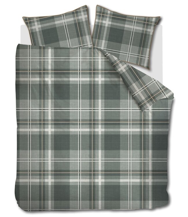 Rivièra Maison Tartan Check Groen dekbedovertrek