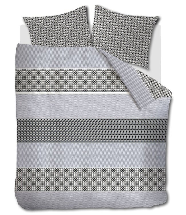 Rivièra Maison Lawrence Blauwgrijs dekbedovertrek