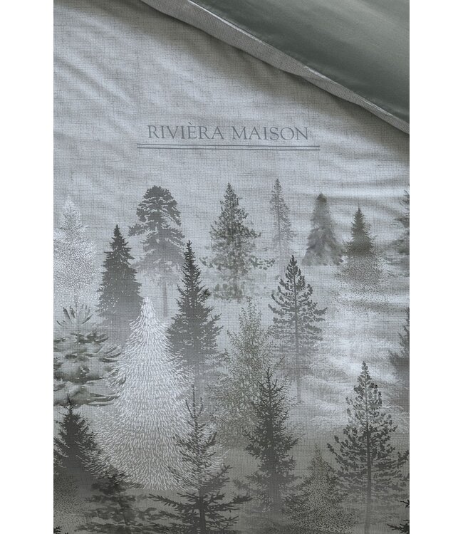 Rivièra Maison Foggy Forest Groen dekbedovertrek