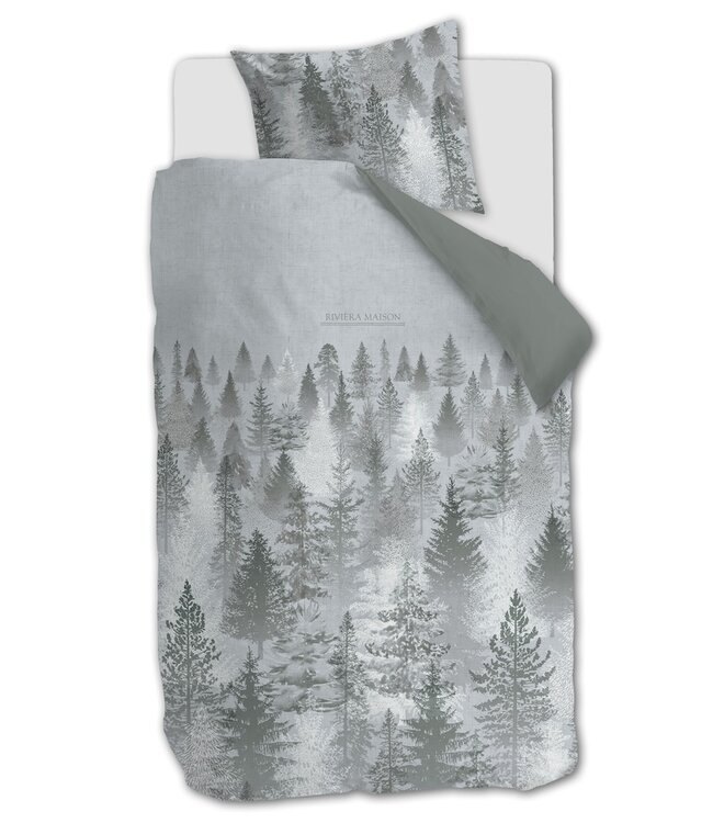 Rivièra Maison Foggy Forest Groen dekbedovertrek