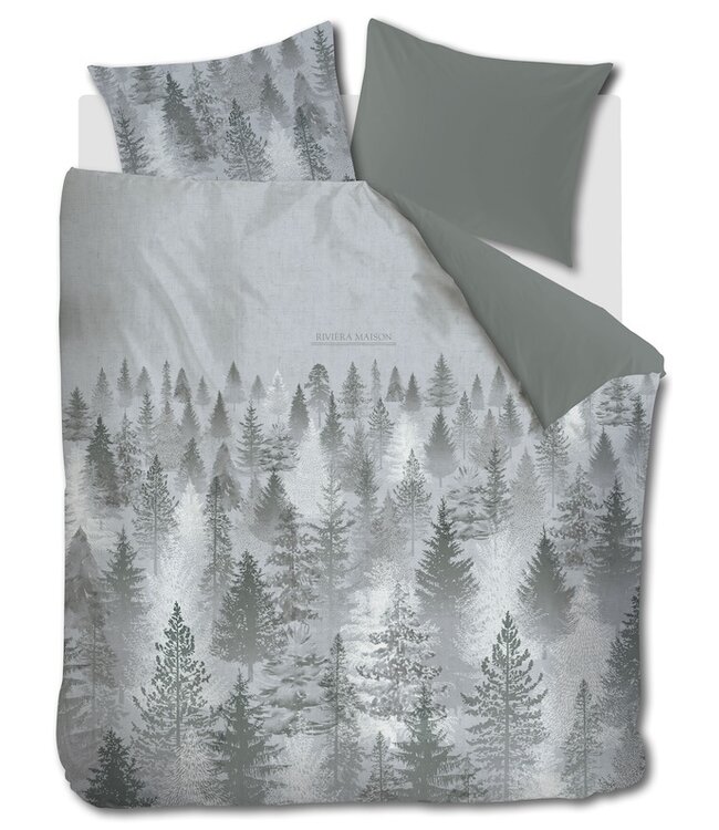 Rivièra Maison Foggy Forest Groen dekbedovertrek