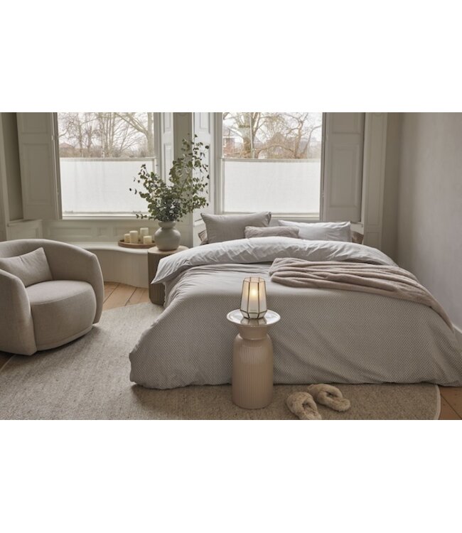 Rivièra Maison Emery Taupe dekbedovertrek