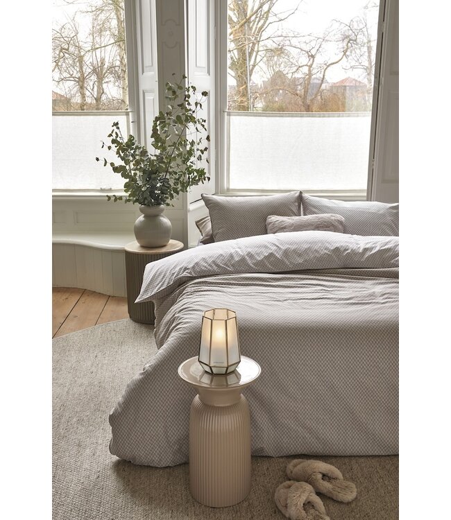 Rivièra Maison Emery Taupe dekbedovertrek