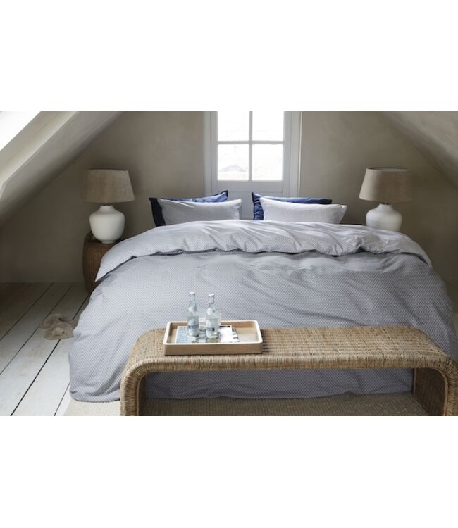 Rivièra Maison Emery Blauwgrijs dekbedovertrek
