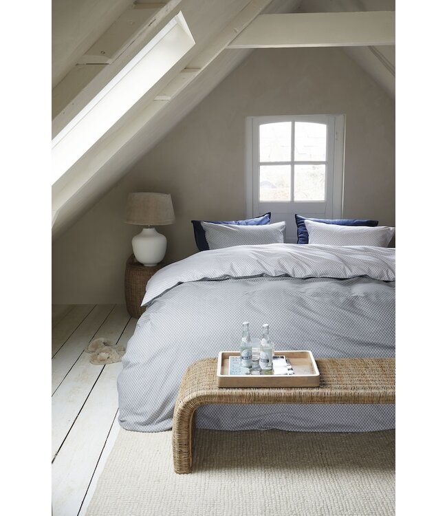 Rivièra Maison Emery Blauwgrijs dekbedovertrek