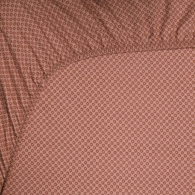 Twinkle Star Fitted Sheet, terra