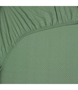 Pip Studio Pip Studio Twinkle Star Fitted Sheet Midden groen hoeslaken