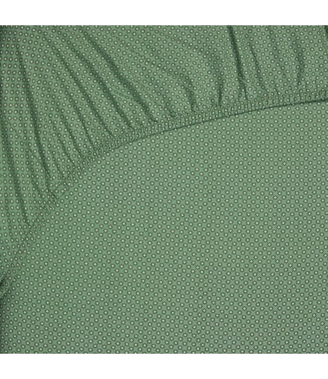 Pip Studio Twinkle Star Fitted Sheet Midden groen hoeslaken