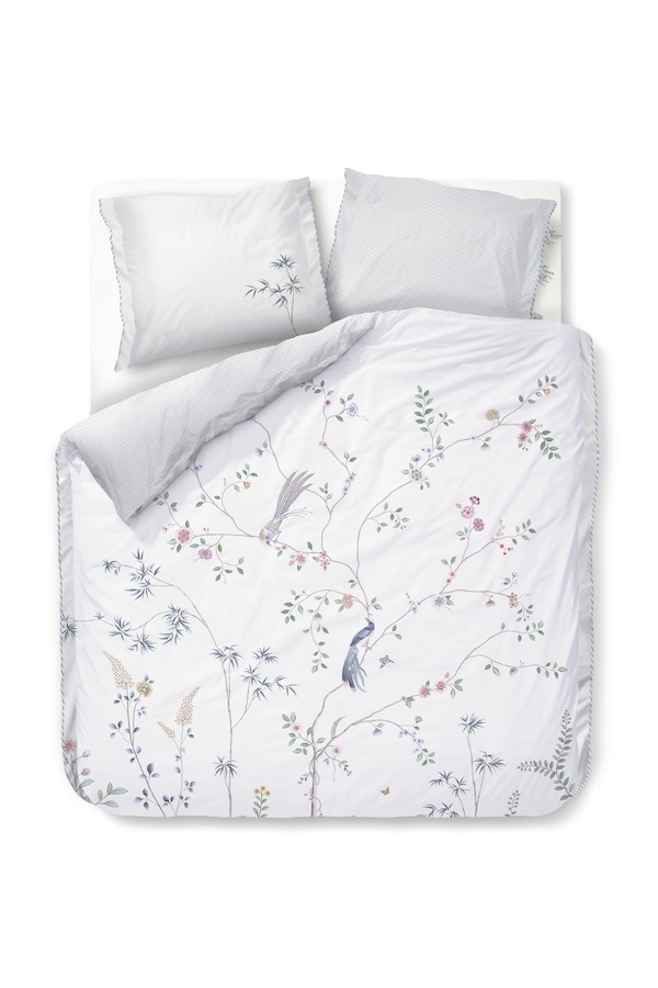 Pip Studio Bamboo Blossom Wit dekbedovertrek