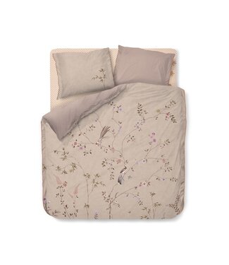 Pip Studio Pip Studio Bamboo Blossom Khaki dekbedovertrek