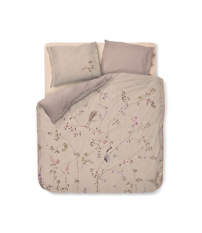Pip Studio Bamboo Blossom Khaki dekbedovertrek