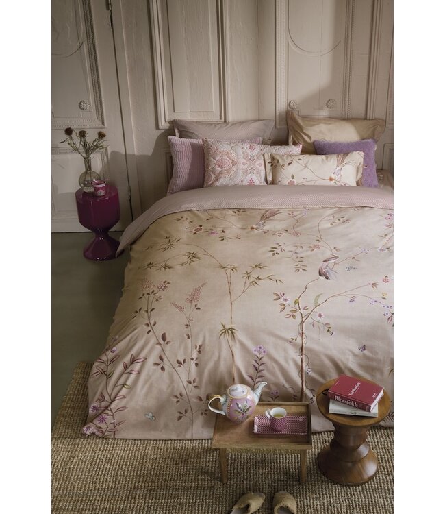 Pip Studio Bamboo Blossom Khaki dekbedovertrek