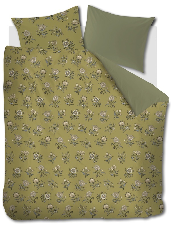 At Home by BeddingHouse Bygone Olive Green dekbedovertrek