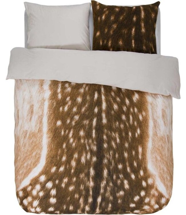 Essenza Bambi Brown Dekbedovertrek Flanel 240x200/220 *OUTLET*