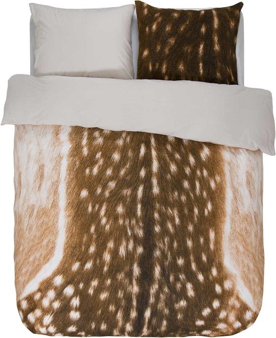 Essenza Bambi Brown Dekbedovertrek Flanel 240x200/220 *OUTLET*