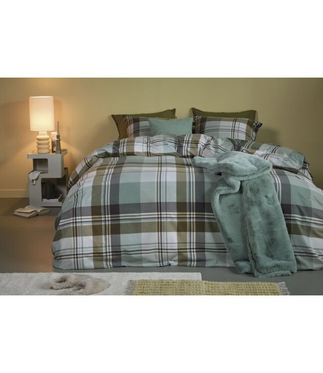 Beddinghouse Vernon Groen dekbedovertrek