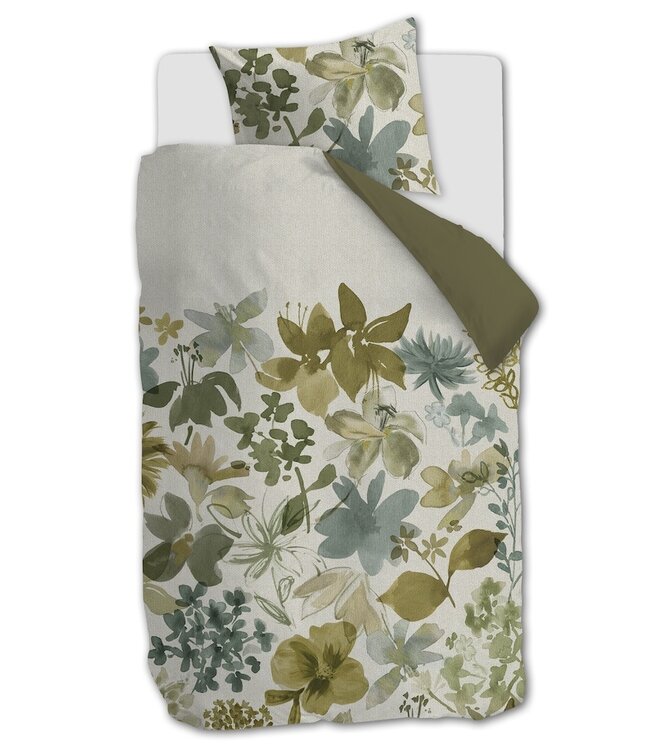 Beddinghouse Lilian Groen dekbedovertrek
