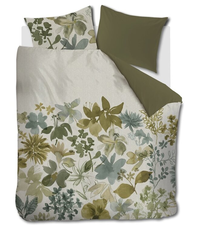 Beddinghouse Lilian Groen dekbedovertrek