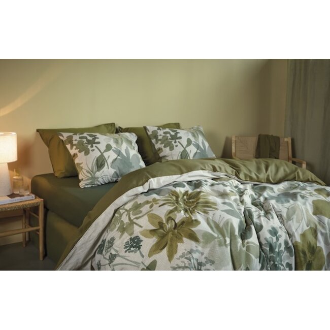 Beddinghouse Lilian Groen dekbedovertrek