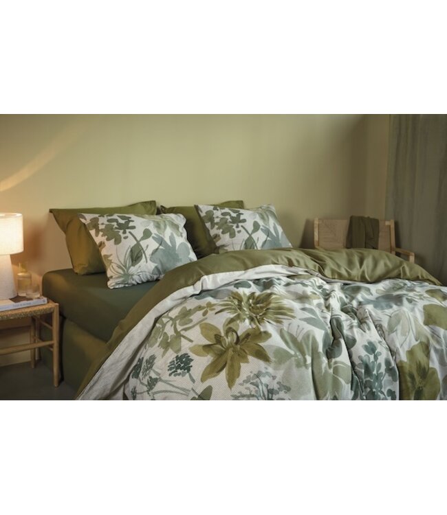 Beddinghouse Lilian Groen dekbedovertrek